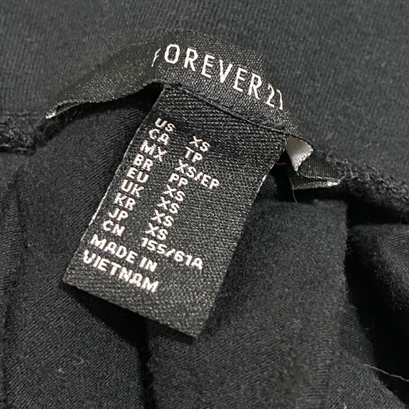 Forever 21 Pleated Skater Skirt, Black, XS - Picture 4 of 6